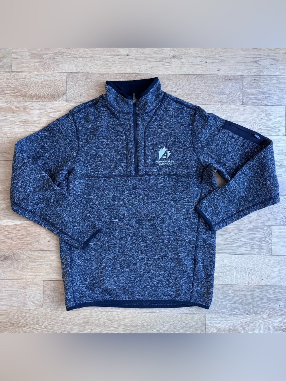 Antigua Heathered Gray Half-Zip Pullover